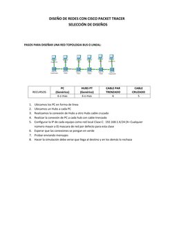 Diseño de Redes en Cisco Packet Tracer | PDF | Topología de la red ...