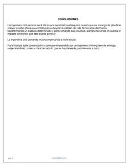 pág. 5                                                                                 INGENIERIA CIVIL 
 
 
 
CONCLUSIONES
