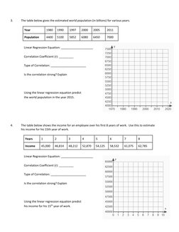 3. 
The table below gives the estimated world population (in billions) for various years.   
 
Year 
1980 
1990 
1997 
20