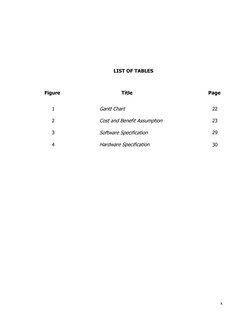 x
LIST OF TABLES
Figure
Title