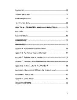 ix
Development ............................................................................................ 30
Software S