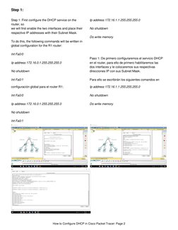 Configure DHCP in Cisco Packet Tracer | PDF | Ip Address | Router ...