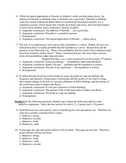 6. While the topical application of fluoride to children’s teeth can help reduce decay, the 
addition of fluoride to drinkin