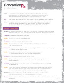 page 2 of 4
Taylor:  
 I wonder if he was taking other drugs besides Percocet? A couple of times I saw Elliot walking 
toward