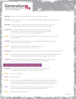 page 3 of 4
Narrator:  Cameron then reads another blog post of a girl who is addicted to Adderall.
Cameron: (To himself) Jeez