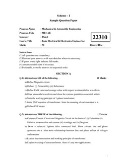 1
Scheme – I 
Sample Question Paper 
 
Program Name 
: Mechanical & Automobile Engineering 
Program Code 
: ME / AE 
Semest