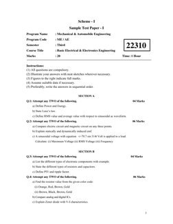 3
Scheme - I 
Sample Test Paper - I 
Program Name 
: Mechanical & Automobile Engineering 
Program Code 
: ME / AE 
Semester