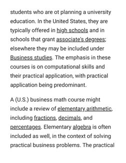 students who are ot planning a university
education. In the United States, they are
typically offered in high schools (https:
