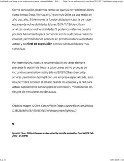 Auditando con Nmap y sus scripts para escanear vulnerabilidades | WeL...
https://www.welivesecurity.com/la-es/2015/02/12/audi