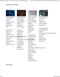 Auditando con Nmap y sus scripts para escanear vulnerabilidades | WeL...
https://www.welivesecurity.com/la-es/2015/02/12/audi