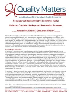 Society of Quality Assurance   154 Hansen Road, Suite 201   Charlottesville, VA, 22911   USA 
Tel: +1.434.297.4772    Fax: +1