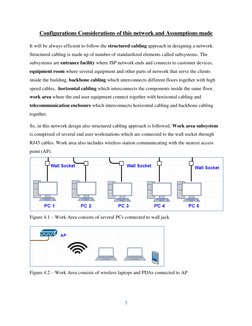 5 
 
Configurations Considerations of this network and Assumptions made 
It will be always efficient to follow the structured