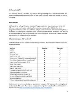 JASP User Manual and System Guide | PDF | Student's T Test | Analysis ...