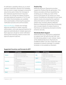 © NetSuite Inc. 2016 (http://www.netsuite.com)
Page 3
A notification capability allows you to email 
payment notification dir