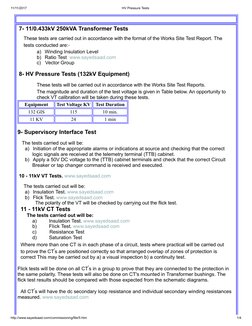 HV Pressure Test Procedures | PDF | Relay | Transformer