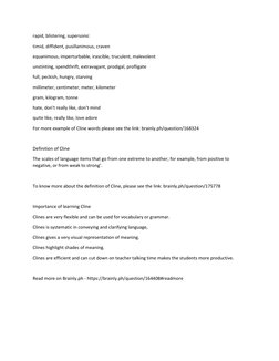 Examples and Definition of Clines | PDF | Home & Garden | Lifestyle