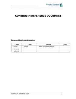 Control-M Scheduling Guide Overview | PDF | Graphical User Interfaces ...