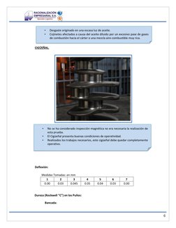 6 
 
CIGÜEÑAL. 
 
 
 
 
 
Deflexión: 
Medidas Tomadas: en mm 
 
 
 
 
1 
2 
3 
4 
5 
6 
7 
0.00 
0.03 
0.045 
0.05 
0