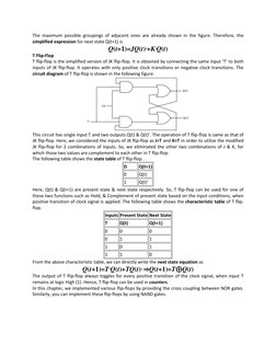 The maximum possible groupings of adjacent ones are already shown in the figure. Therefore, the 
simplified expression for ne