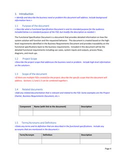 Functional Specification Document Template | PDF | Application ...