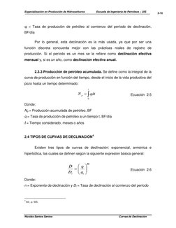 Especialización en Producción de Hidrocarburos                Escuela de Ingeniería de Petróleos – UIS 
 
Nicolás Santos Sant