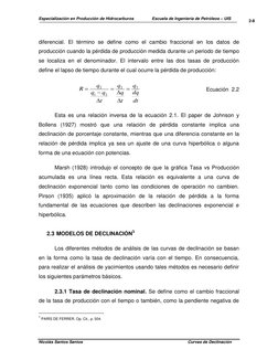 Especialización en Producción de Hidrocarburos                Escuela de Ingeniería de Petróleos – UIS 
 
Nicolás Santos Sant