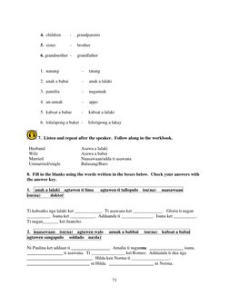 Ilocano Family Vocabulary Guide | PDF | Plural | Family