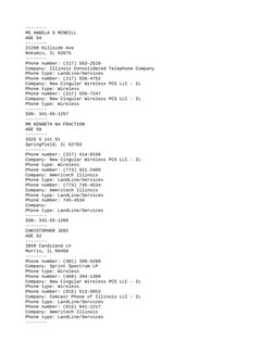 --------
MS ANGELA S MCNEILL
AGE 54
--------
21289 Hillside Ave
Nokomis, IL 62075
--------
Phone number: (217) 563-2510
Compa