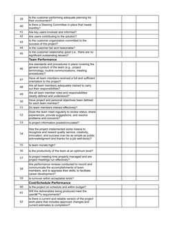 39
40
41
Are key users involved and informed?
42
Are users contributing to the solution?
43
44
Is the customer fair and reaso