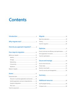 3
Contents
Introduction............................................................................... 4
Why migrate now?....