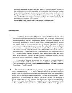 monitoring attendances accurately and more precise. A group of computer engineers in 
Rebisco Biscuits Corporation proposed a