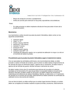 Irridelco S.A.S • Cra 7a Km 17 Via Bogotá Chía • Chía • Cundinamarca • CO 
 
 
4 
- 
Bloque de anclaje