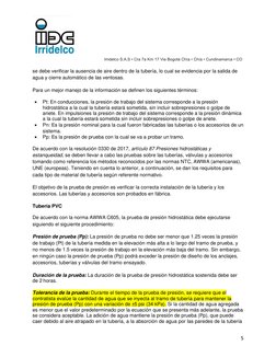 Irridelco S.A.S • Cra 7a Km 17 Via Bogotá Chía • Chía • Cundinamarca • CO 
 
 
5 
se debe verificar la