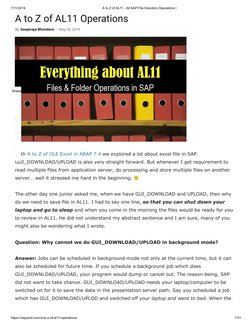AL11 Operations Guide in SAP | PDF | Directory (Computing) | Computer File