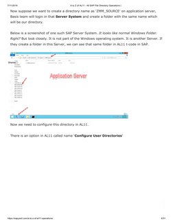 AL11 Operations Guide in SAP | PDF | Directory (Computing) | Computer File
