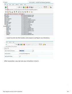 AL11 Operations Guide in SAP | PDF | Directory (Computing) | Computer File