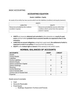 Basic Accounting Principles and Examples | PDF | Debits And Credits ...