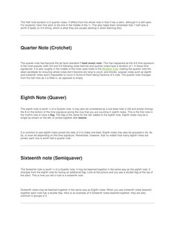 The Half note duration is 2 quarter notes. It differs from the whole note in that it has a stem, although it is still open.
