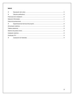 2 
 
 
ÍNDICE 
 
❖ 
Descripción de la obra ..................................................................................