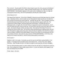 Rico comes in.  He persuades Conchita to stop trying to scare Lola…(he uses guns and physical 
persuasion to get his point ac