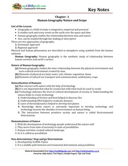 Human Geography: Nature and Scope Notes | PDF | Geography | Nature