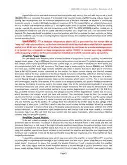 LME49810 Audio Amplifier Module v1.0 
Page 5 
 
 
A good choice is an extruded aluminum heat sink profile with vertical fins
