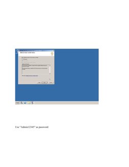 Use “Admin12345” as password
