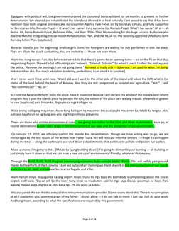 Page 4 of 15 
 
 
 Equipped with political will, the government ordered the closure of Boracay Island for six months to preve