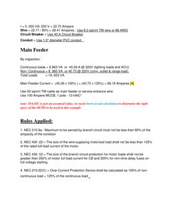 Electrical Load Schedule Computation | PDF | Physical Quantities | Force