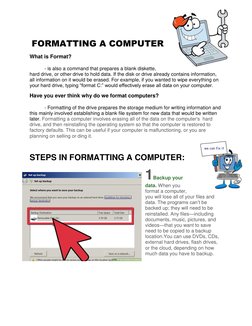 Step-by-Step Computer Formatting Guide | PDF | Booting | Bios