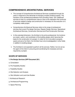 Comprehensive Architectural Services Overview | PDF | Construction ...