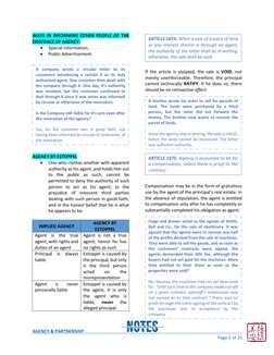 AGENCY & PARTNERSHIP 
 
 
Page 5 of 25 
WAYS IN INFORMING OTHER PEOPLE OF THE 
EXISTENCE OF AGENCY: 
• 
Special informati