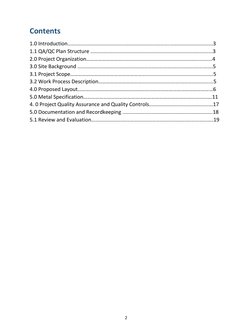 2 
 
 
Contents  
1.0 Introduction...........................................................................................