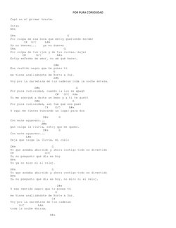 POR PURA CORIOSIDAD 
Capó en el primer traste. 
 
Intro 
A#m 
 
D#m                              G 
Por culpa de esa boca que